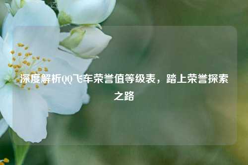 深度解析QQ飞车荣誉值等级表,踏上荣誉探索之路
