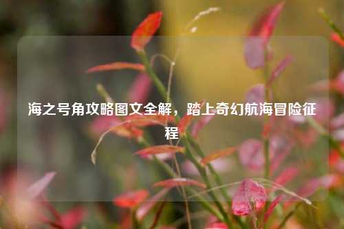 海之号角攻略图文全解,踏上奇幻航海冒险征程