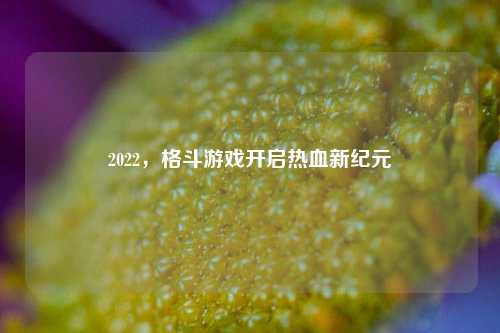 2022,格斗游戏开启热血新纪元
