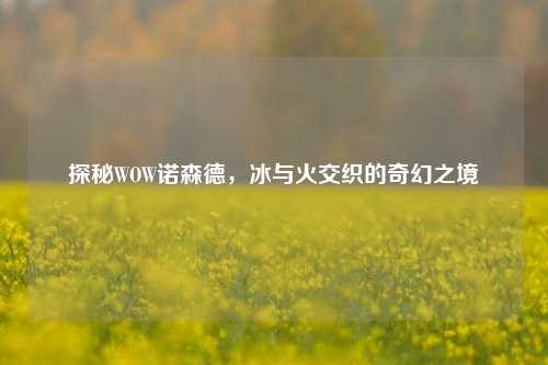 探秘WOW诺森德，冰与火交织的奇幻之境